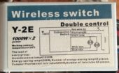 Блок управления Y-2E 02 (Wireless switch)