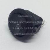 Выключатель клавишный для настольных ламп и торшеров (черный) KC 8889, VEATEN KCD1