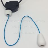 Выключатель со шнуром веревкой для бра (бирюзовый)Выключатель со шнуром веревкой для бра (бирюзовый)