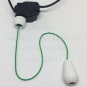 Выключатель со шнуром веревкой для бра (зеленый)