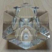 Плафон кристалл G4 70×70×49 мм (в.о. 11 мм)