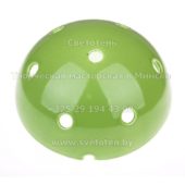 Потолочная чашка полусфера керамическая цветная зеленая на 7 отверстий
