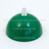 Потолочная чашка полусфера металлическая цветная зеленая на 1 отверстие
