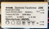 Трансформатор GOLDEL GET-0704 20W (Electronic transformer)