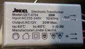 Трансформатор JINDEL GET-0704 20W 03 (Electronic transformer)