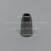 Металлический декоративный наконечник для выключателя на цепочке (серый) 14×8 мм