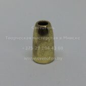 Металлический декоративный наконечник для выключателя на цепочке (золотой) 14×8 мм